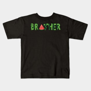 Watermelon Brother Summer Tropical Fruit Kids T-Shirt